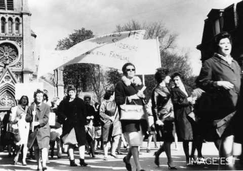 Manifestation ouvrière de 1967 (Moyeuvre-Grande)